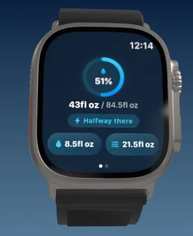 GlassWater Watch screenshot 1